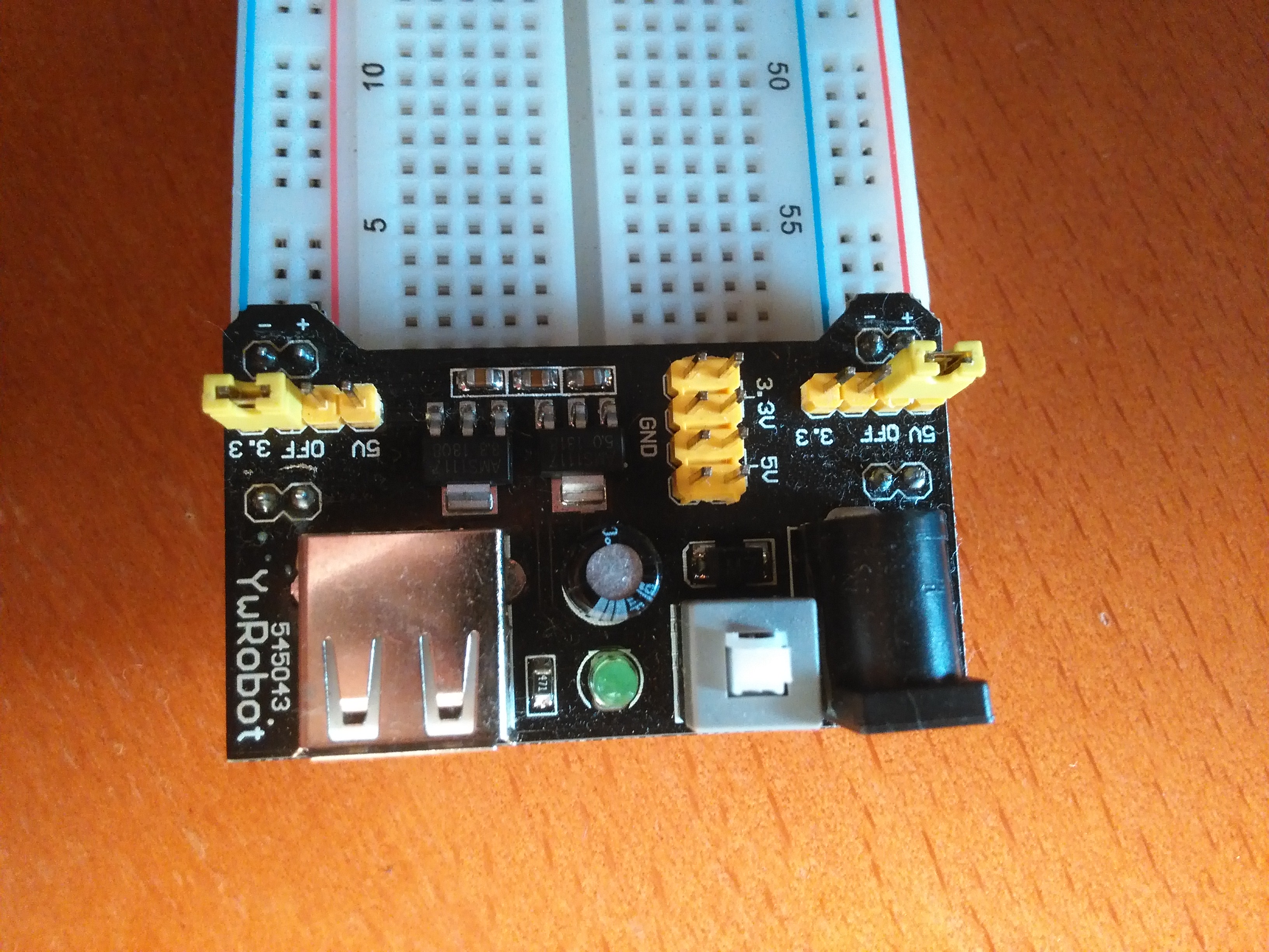Breadboard power supply.