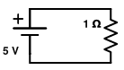 Simple resistive circuit.