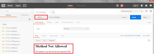 Flask Postman method not allowed.png