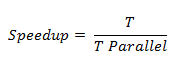 Speedup formula