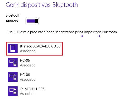 ESP32 Bluetooth being detected by Windows 8