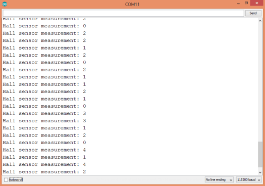 ESP32 Internal Hall sensor stable
