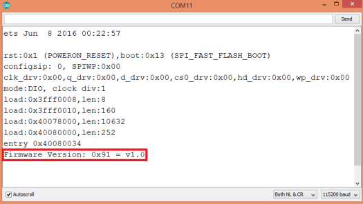 ESP32 RFID MFRC522 firmware version