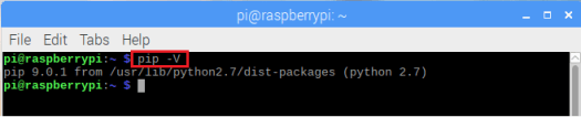 Raspberry Pi Check pip version.png