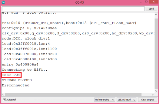 Response to PUT HTTP/2 request sent from the ESP32, using the Arduino core
