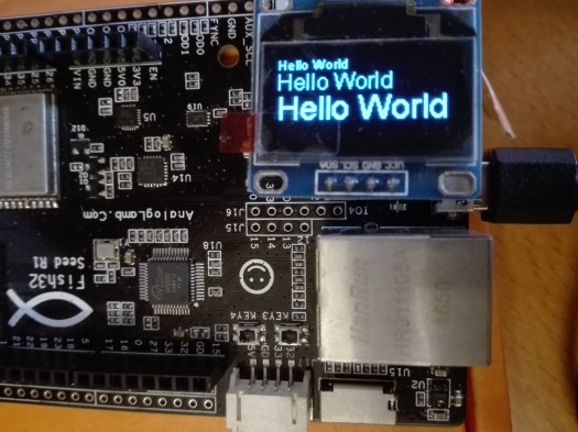 Different text font sizes drawn on the SSD1306