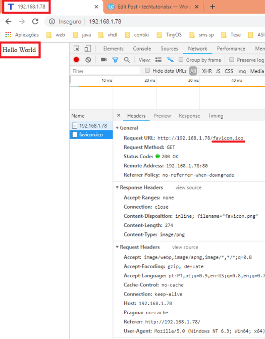 Serving a favicon with the ESP32 and the Arduino core