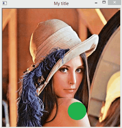 Alternating the display of two images in a dlib window.
