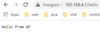 Answer from the HTTP server, when the request comes from the ESP32 soft AP interface.